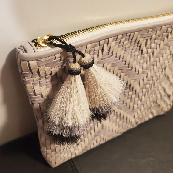 NWT Kempton & Co. Tresco Medium Pouch - Smoke & Chalk - Picture 5 of 12